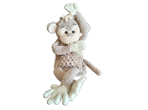 Adorable Mina Monkey Pyjama Bag Perfect Companion for sleepovers